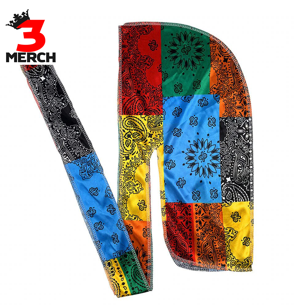 Multi Color Bandana Designer Durag - 3kingsmerch -