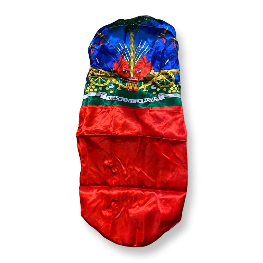 Haitian Flag long Reversible Bonnet - 3kingsmerch -