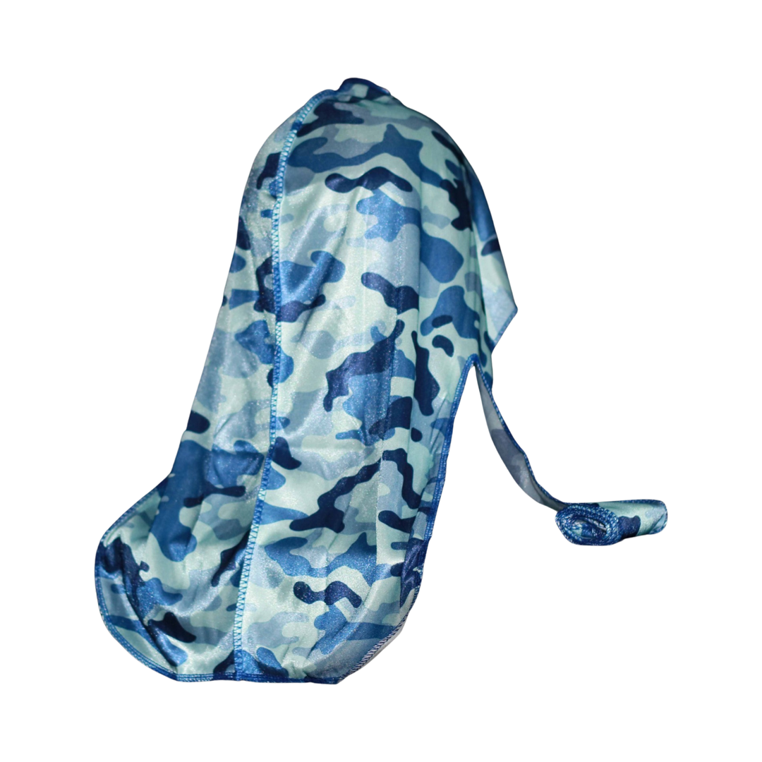 Light Blue Camo Silky Durag - 3kingsmerch -