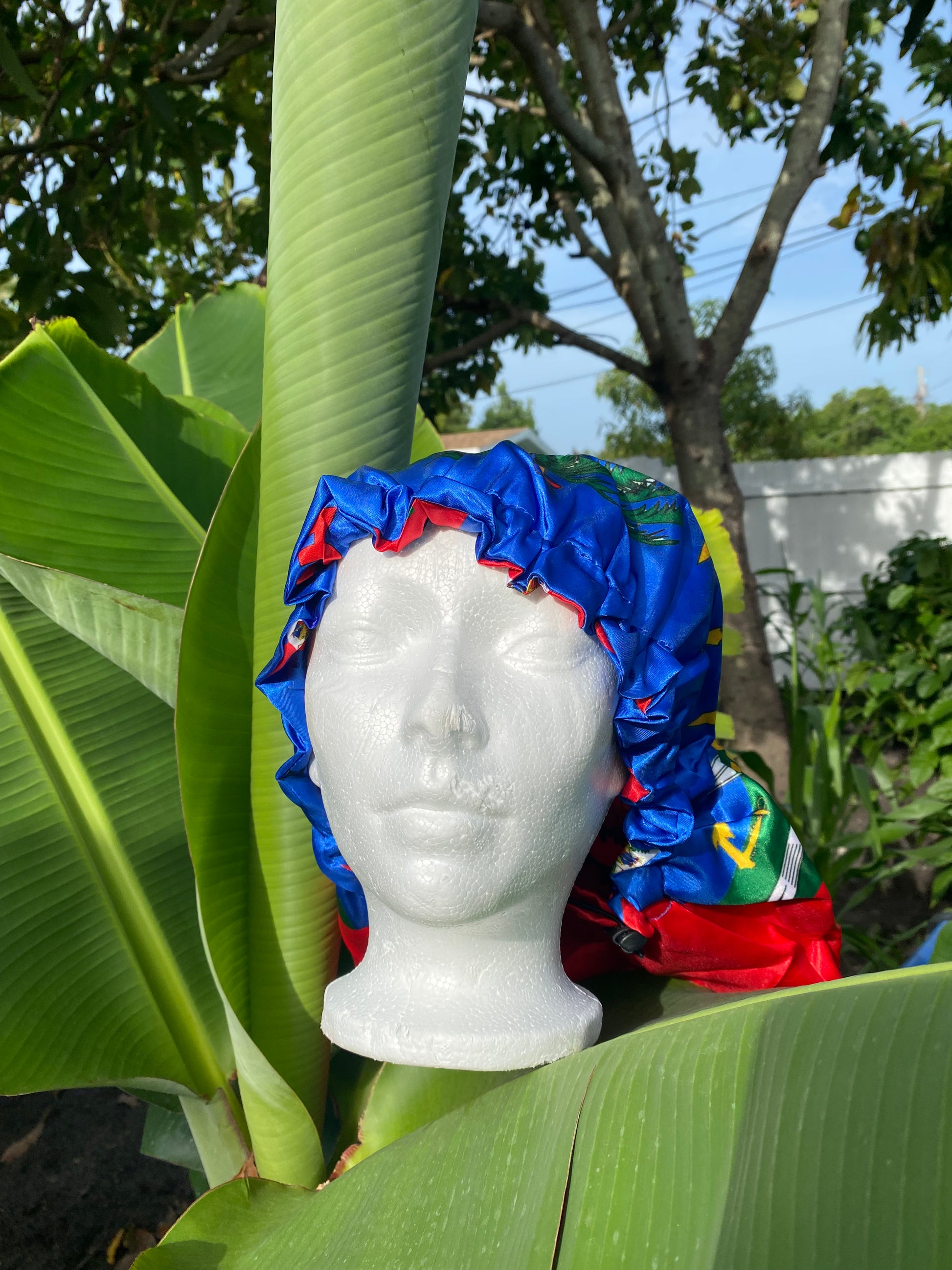 Haitian Flag long Reversible Bonnet - 3kingsmerch -