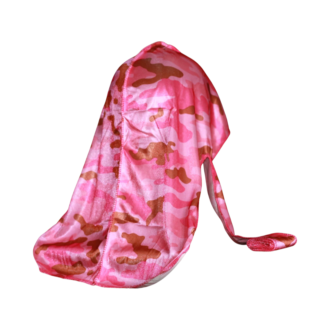 Pink Camo Silky Durag - 3kingsmerch -