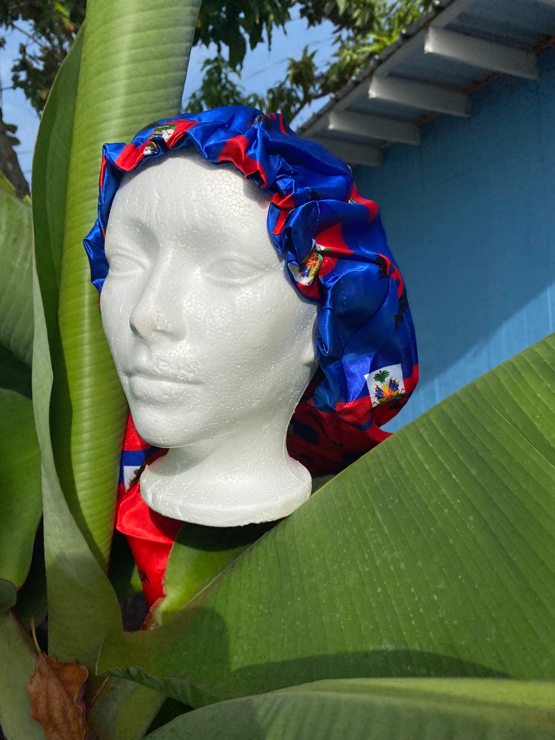 Haitian Flag long Reversible Bonnet - 3kingsmerch -